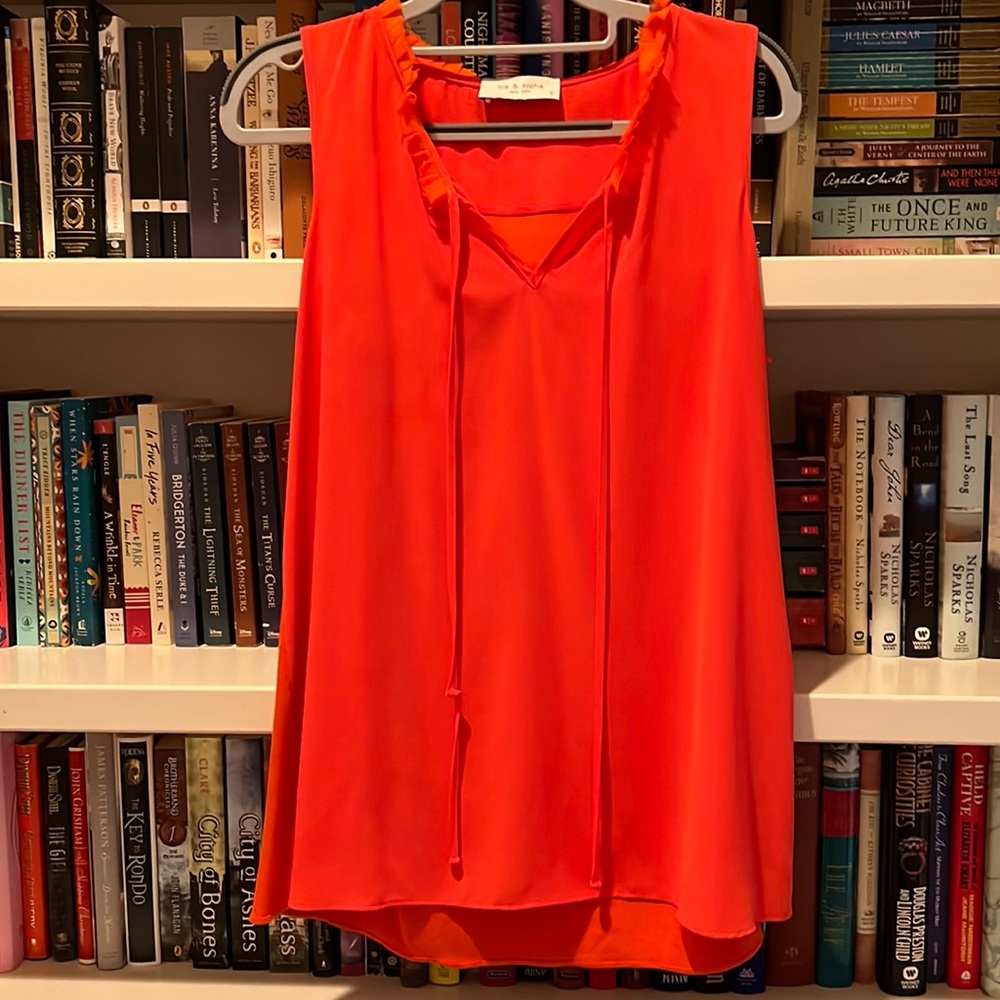 Lola & Sophie Orange Silky Tank